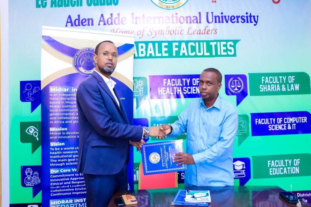 MOU between Aden Adde International University and Midrar Institute of ...