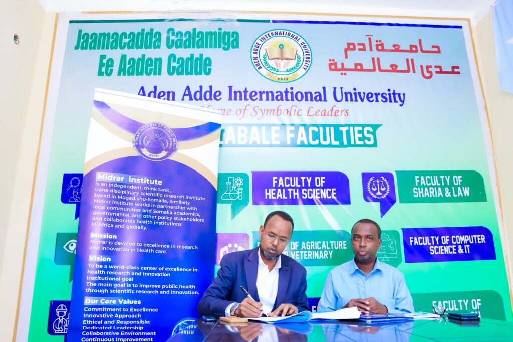 MOU between Aden Adde International University and Midrar Institute of ...